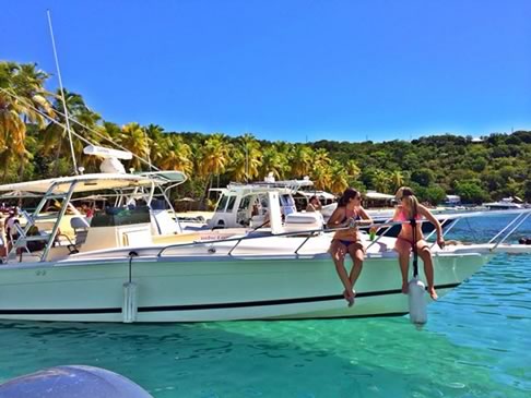 captain and crew caribbean blue boat charters & rentals