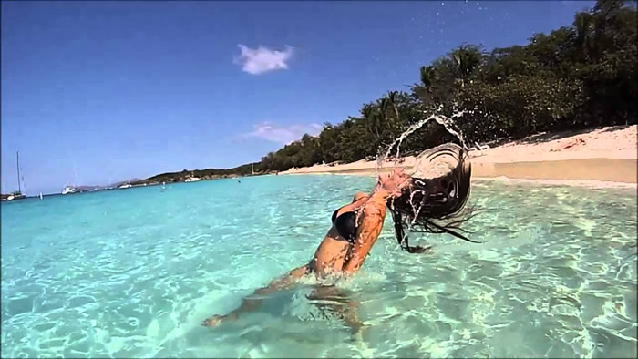 waterlemon cay off St. John with Caribbean Blue Boat Charters