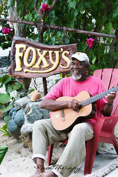 Foxy Bar in Jost van Dyke in the British Virgin Islands
