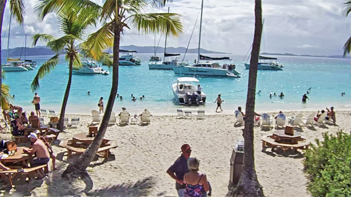 Caribbean Blue Boat Charters St. Thomas USVI to Soggy Dollars Jost van Dyke BVI