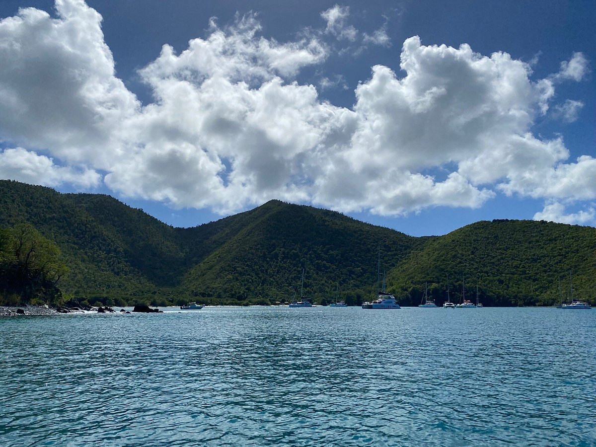 Scenic routes during a full day's boat charter in St. Thomas